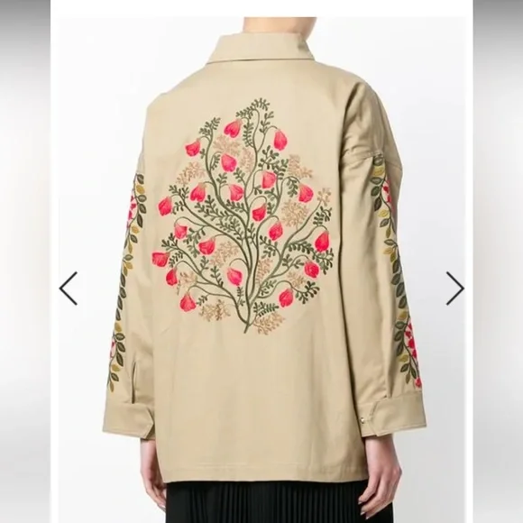 Red Valentino Embroidered Beige Jacket - Picture 2 of 3